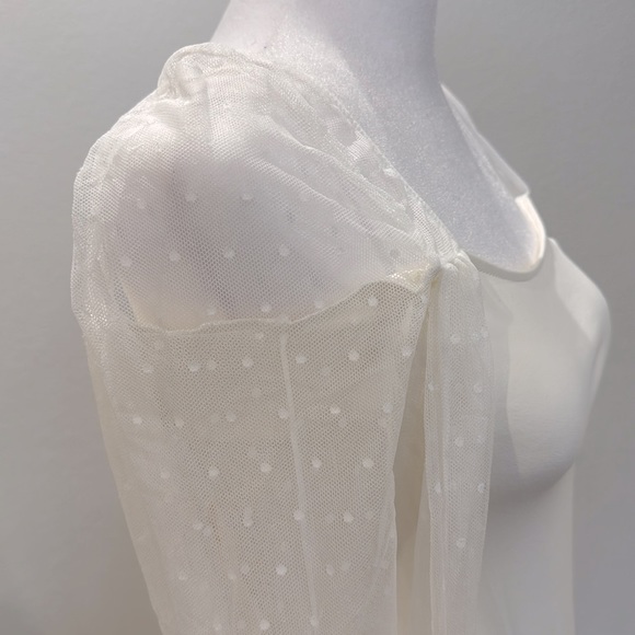 free people women’s intimately white thong bodysuit size extra small boho - Picture 4 of 7